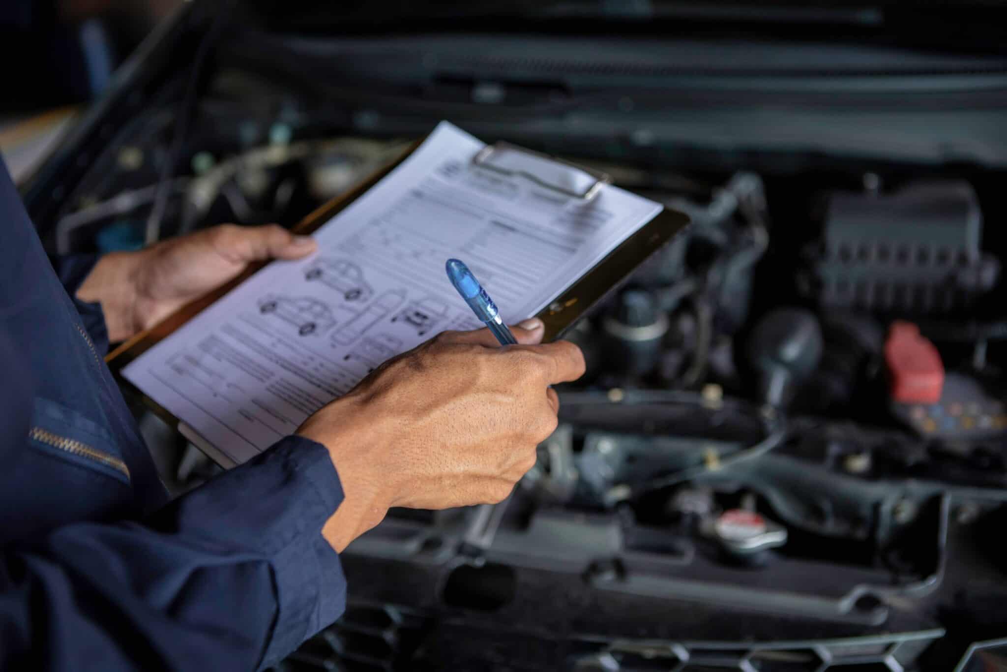 Inspection and car maintenance diagnostics under the hood at Jacko Tyres.